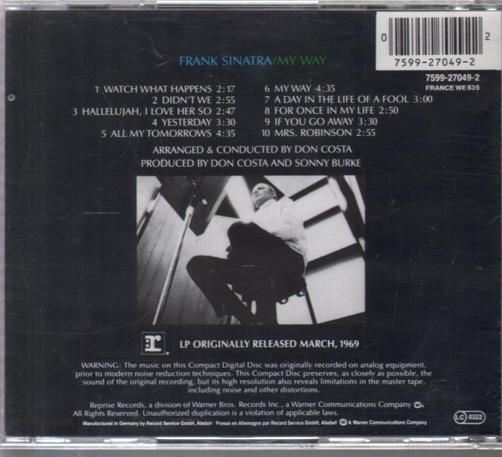 Frank Sinatra - My Way - Cd