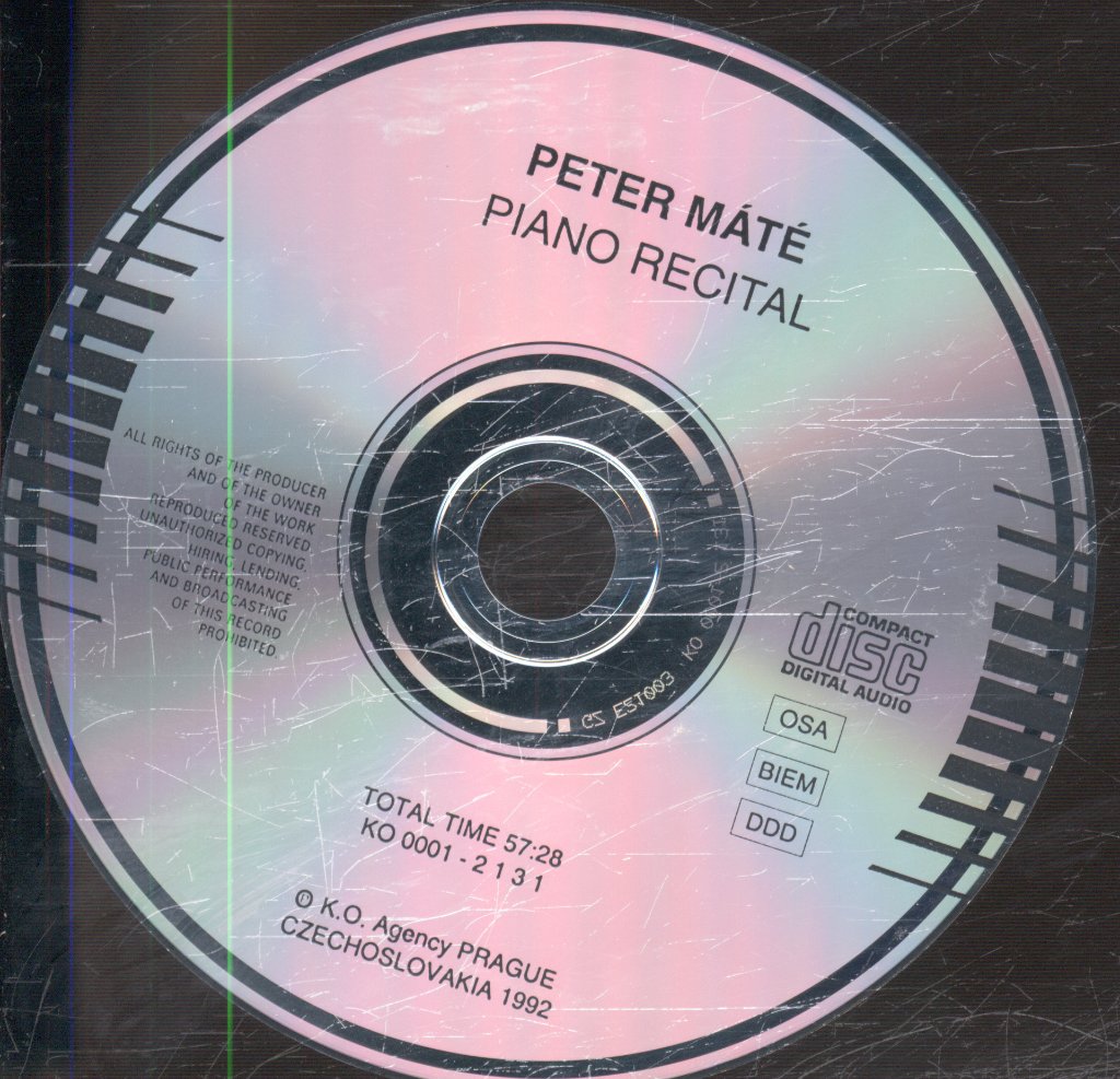 Peter Máté - Piano Recital - Cd