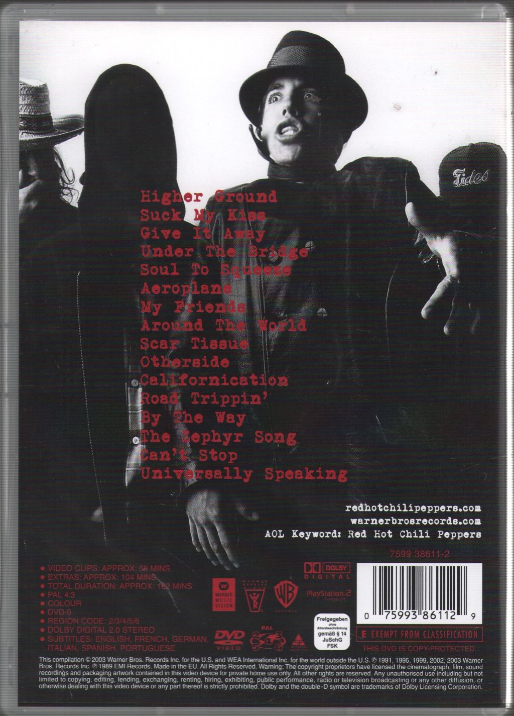 Red Hot Chili Peppers - Greatest Videos - Dvd