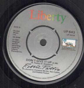 Robbie Patton - Don't Give It Up - 7 Inch