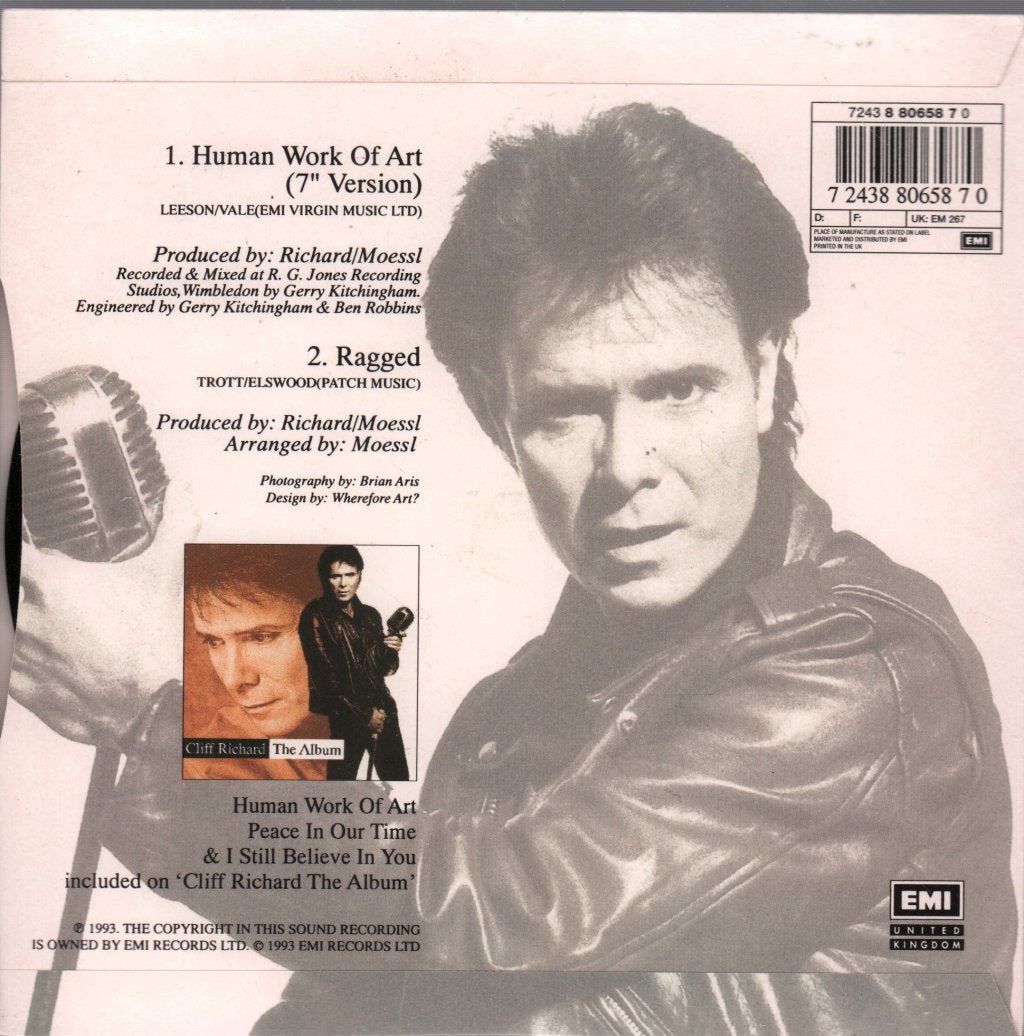 Cliff Richard - Human Work Of Art - 7 Inch