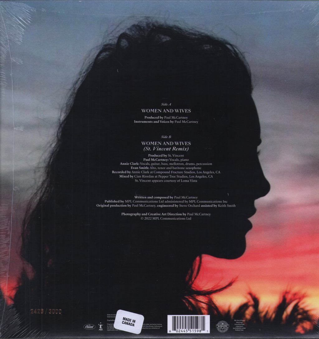 Paul McCartney - Women And Wives - 12 Inch
