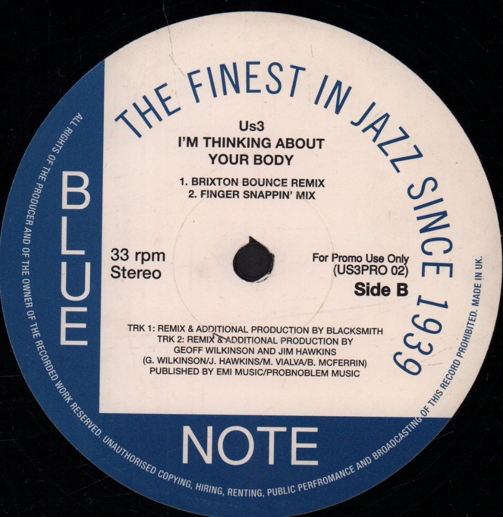 Us3 - I'm Thinking About Your Body - 12 Inch