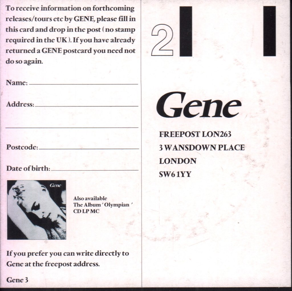 Gene - Olympian - 7 Inch