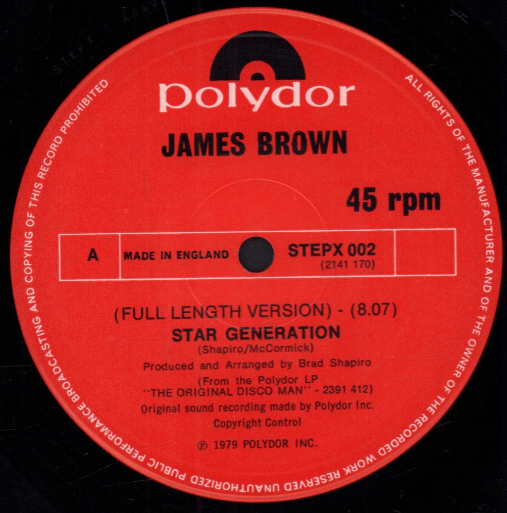 James Brown - Star Generation - 12 Inch