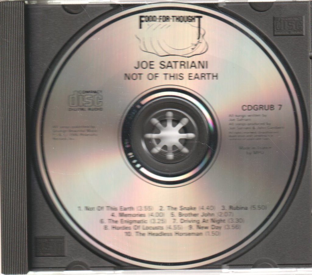 Joe Satriani - Not Of This Earth - Cd