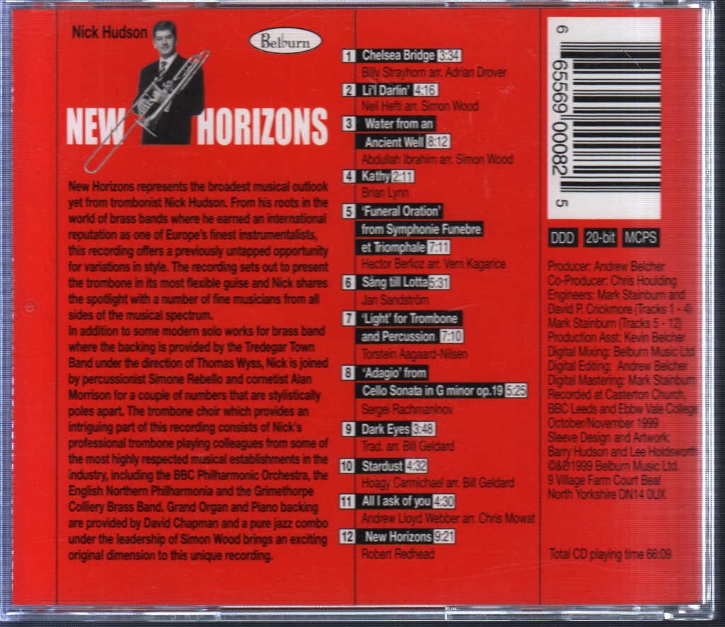 Nick Hudson - New Horizons - Cd