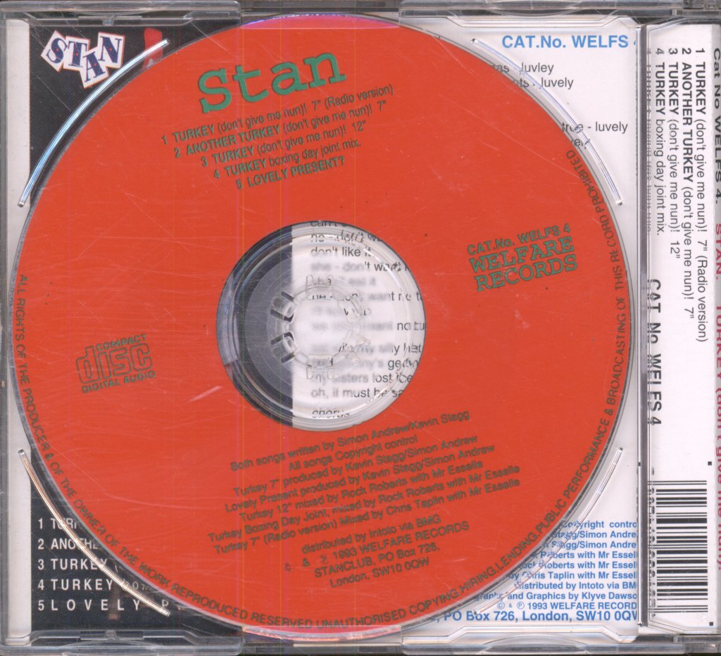 Stan (novelty) - Turkey (Don't Give Me Nun)! - Cd