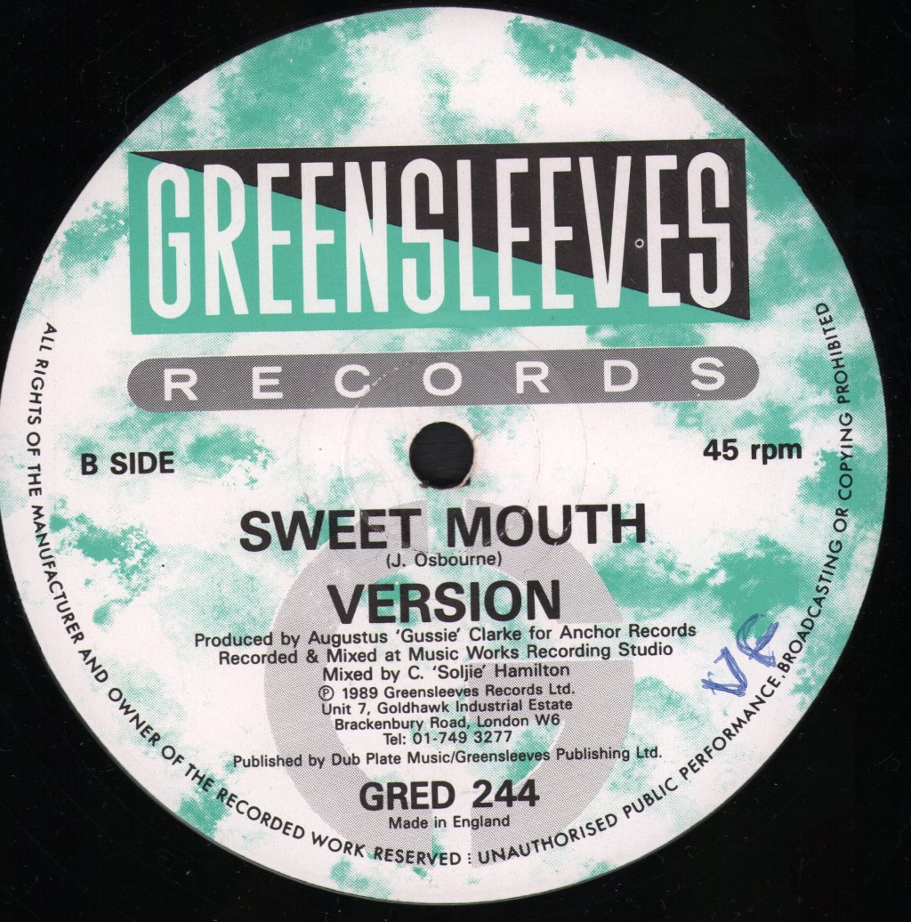 Johnny Osbourne & Lady G - Sweet Mouth - 12 Inch