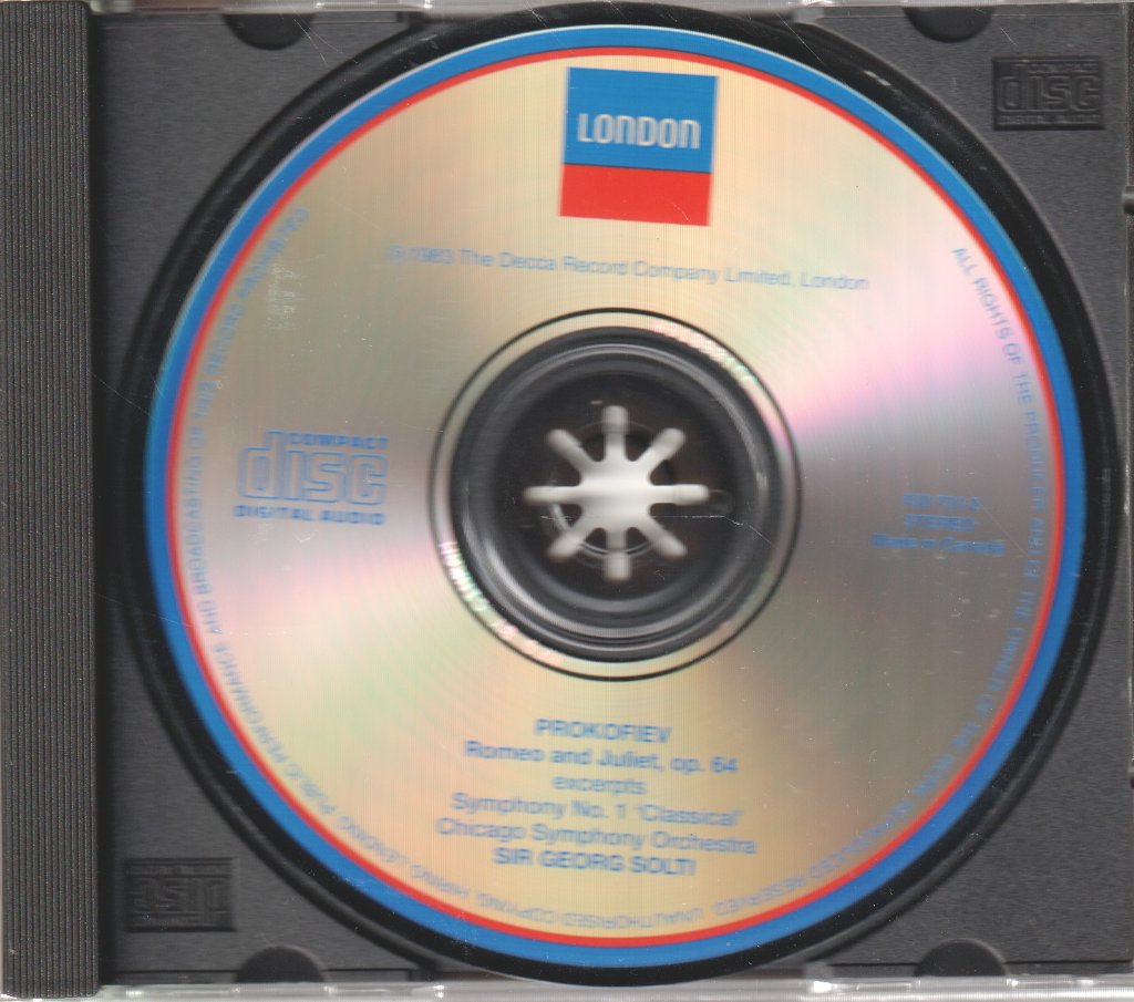 Chicago Symphony Orchestra - prokofiev Romeo And Juliet selection Symphony No. 1 Classical - Cd