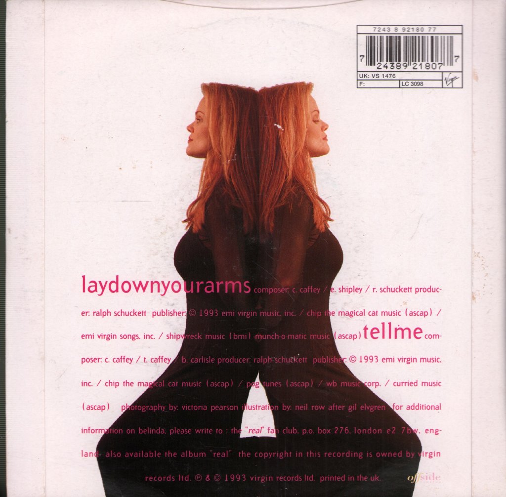 Belinda Carlisle - Lay Down Your Arms - 7 Inch