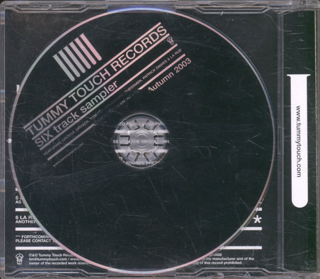 Various Artists - Tummy Touch Records Six Track Sampler - Cd