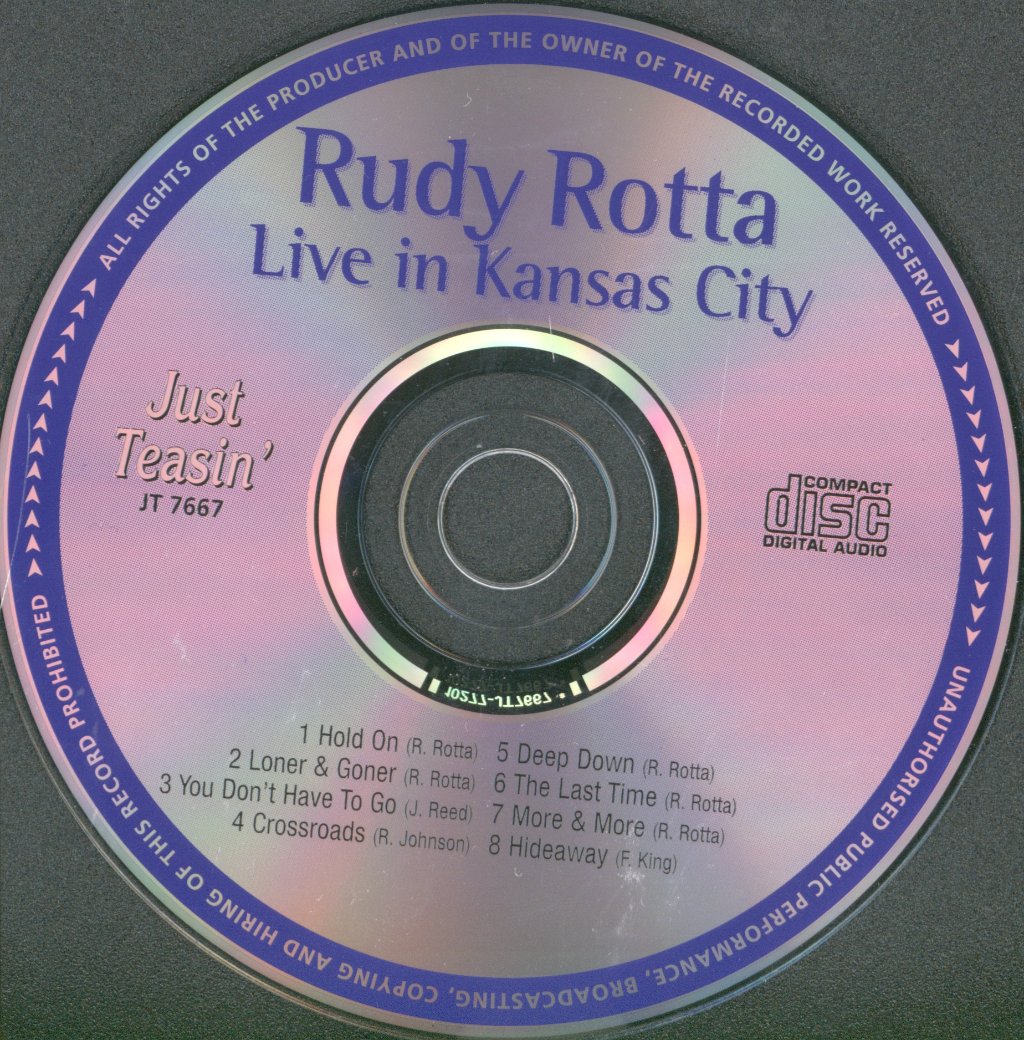 Rudy Rotta Band - Live In Kansas City - Cd