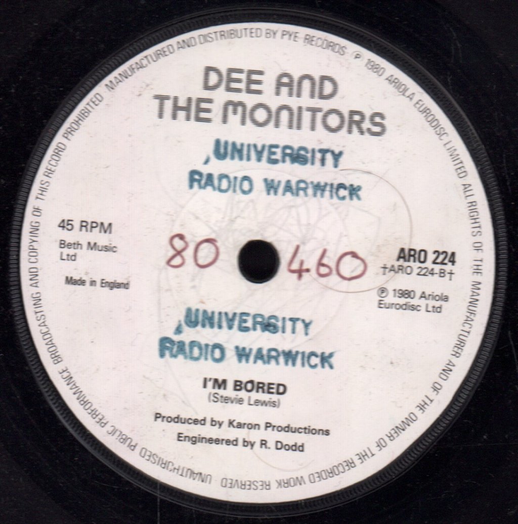 Dee And The Monitors - Play With Fire - 7 Inch