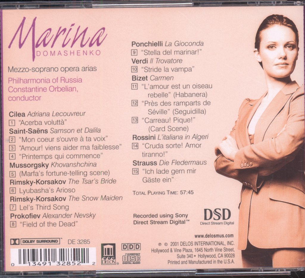 Marina Domashenko - Mezzo-Soprano Opera Arias - Cd