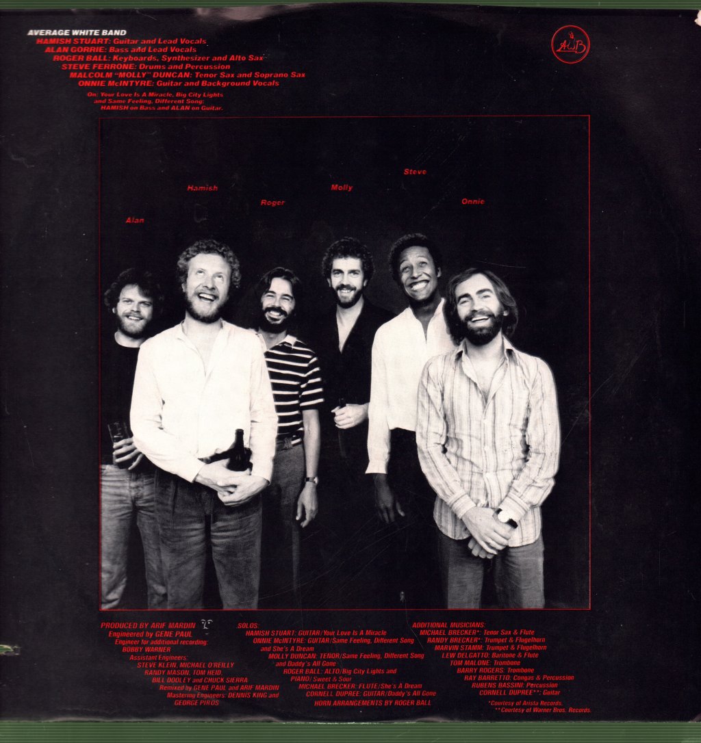 Average White Band - Warmer Communications - Lp
