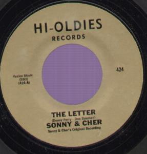 Sonny And Cher - Letter - 7 Inch