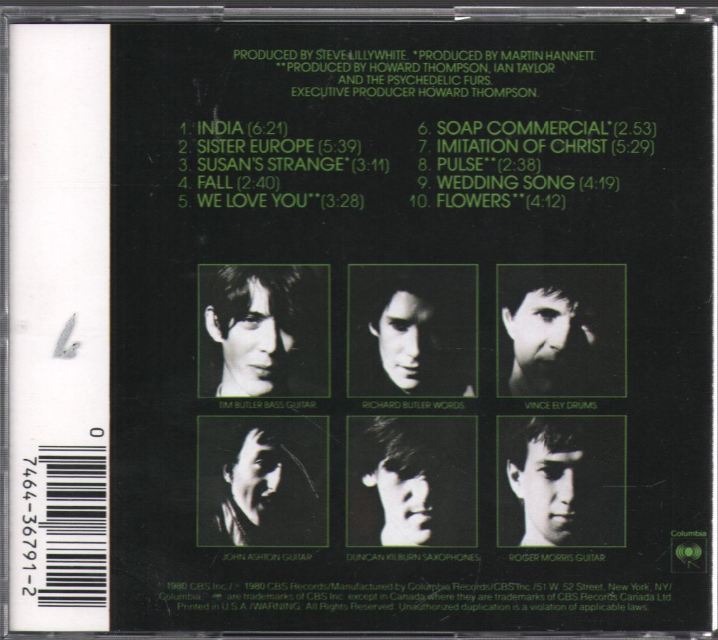Psychedelic Furs - Psychedelic Furs - Cd
