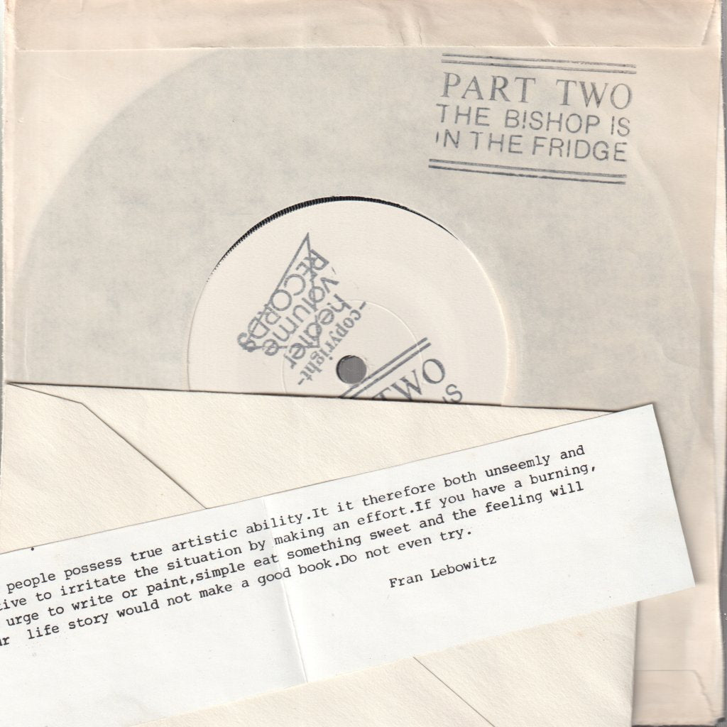 Patterns - No Violent Pacing/Bishop Os In The Fridge - 7 Inch