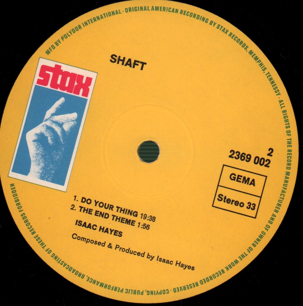 Isaac Hayes - Shaft (Music From The Soundtrack) - Double Lp
