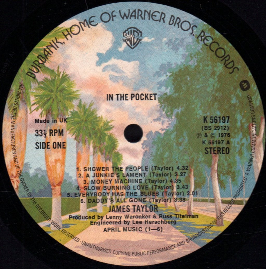 James Taylor - In The Pocket - Lp