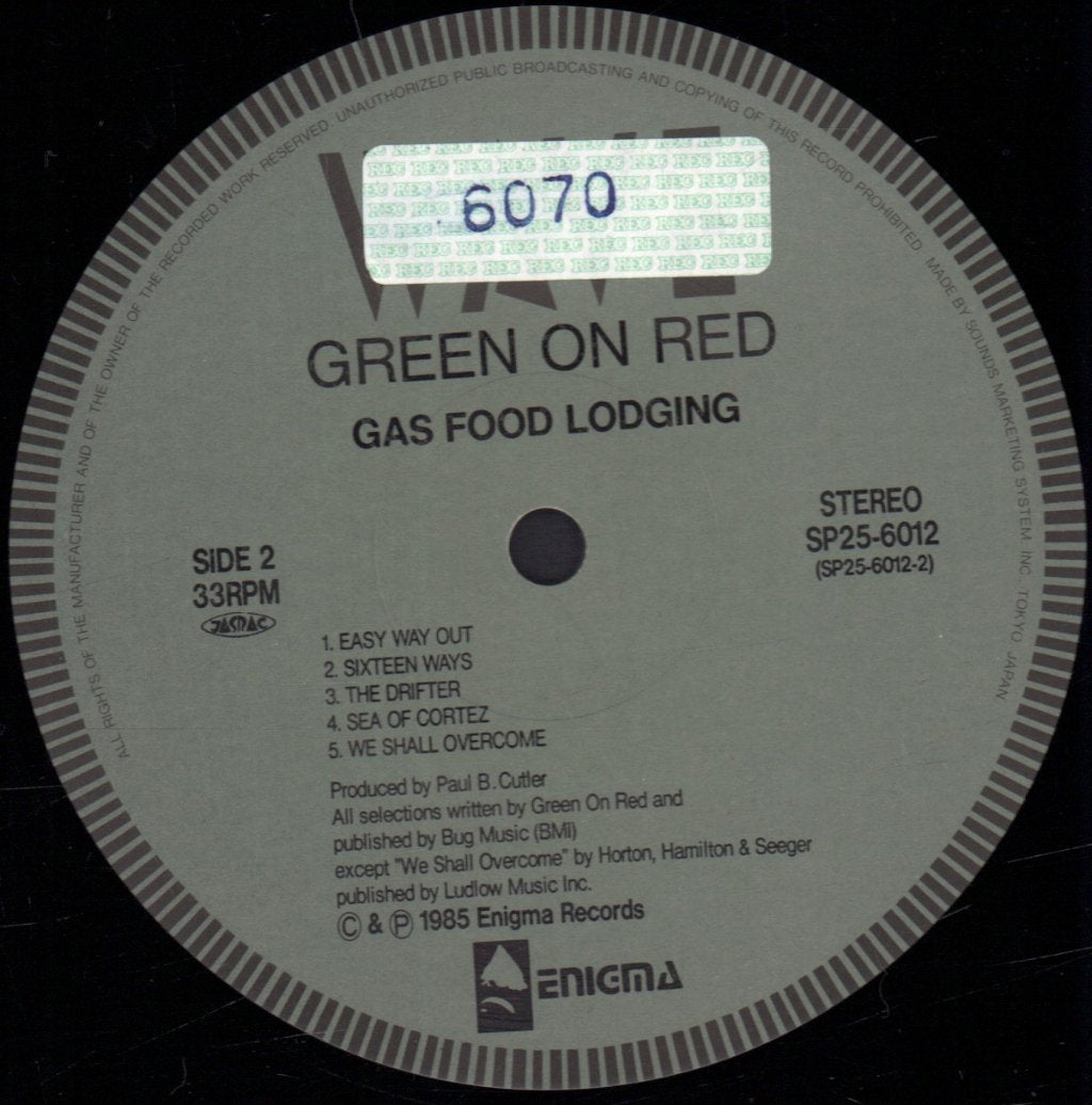 Green On Red - Gas Food Lodging - Lp
