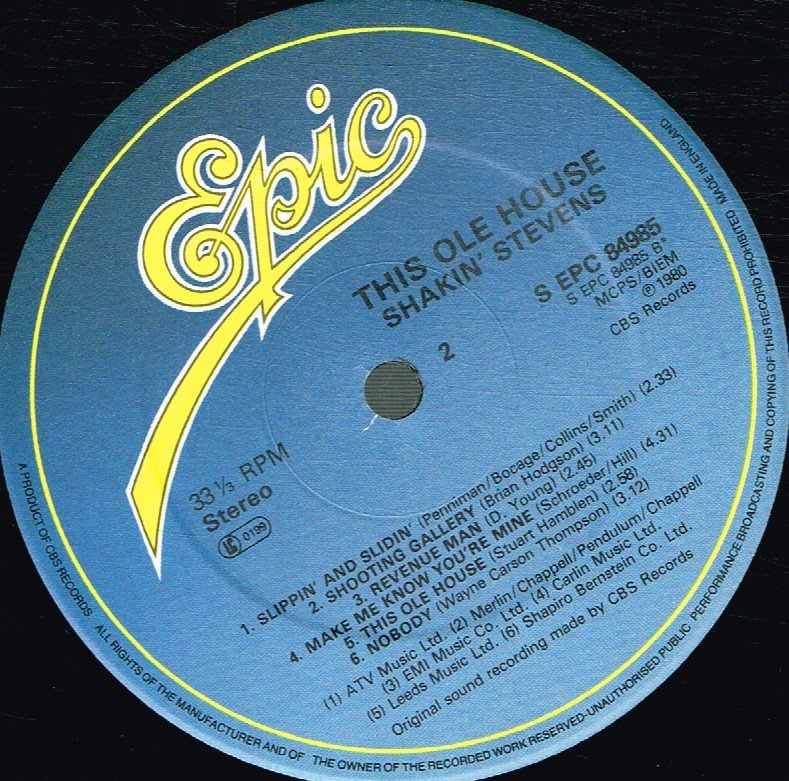 Shakin Stevens - This Ole House - Lp