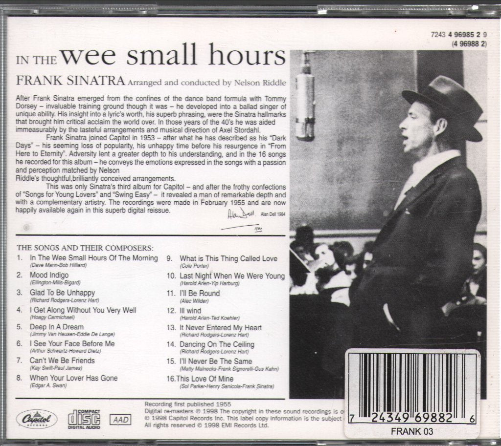 Frank Sinatra - In The Wee Small Hours - Cd
