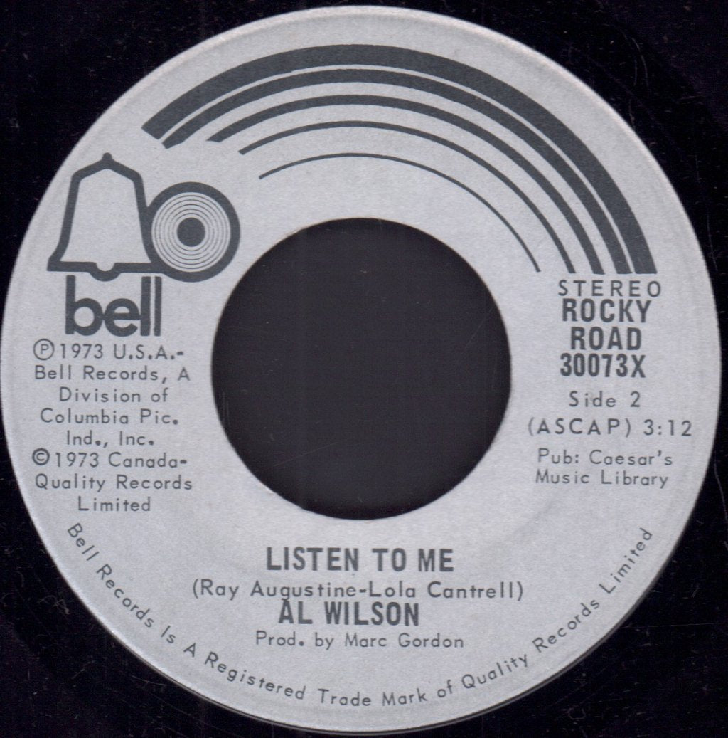 Al Wilson - Show And Tell - 7 Inch