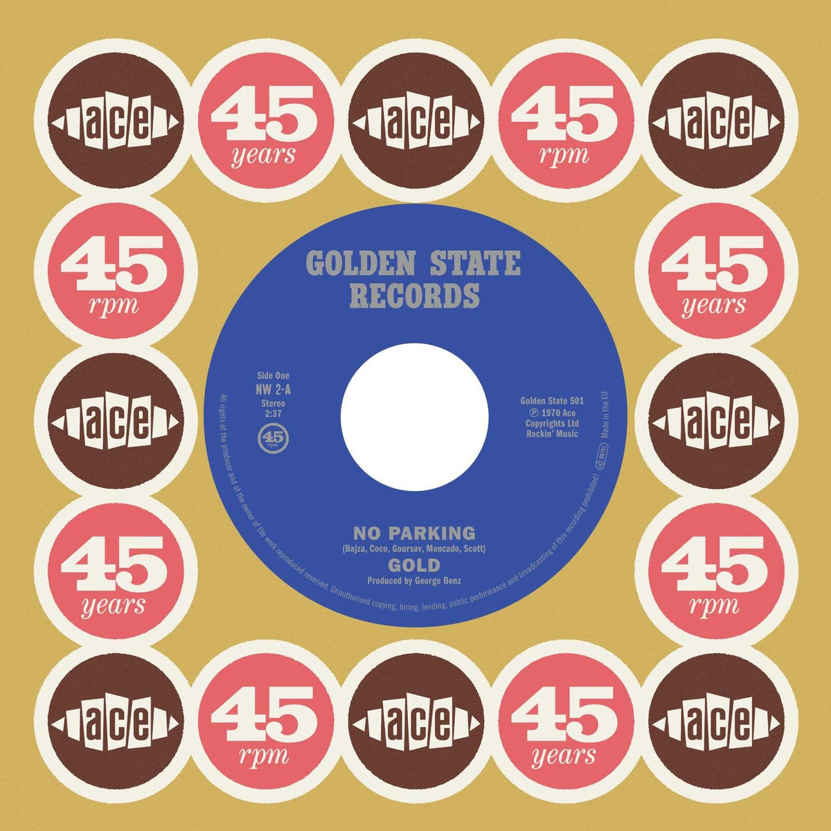 Gold (70'S Group) - No Parking C/W No Parking (Alt Version) - 7 Inch
