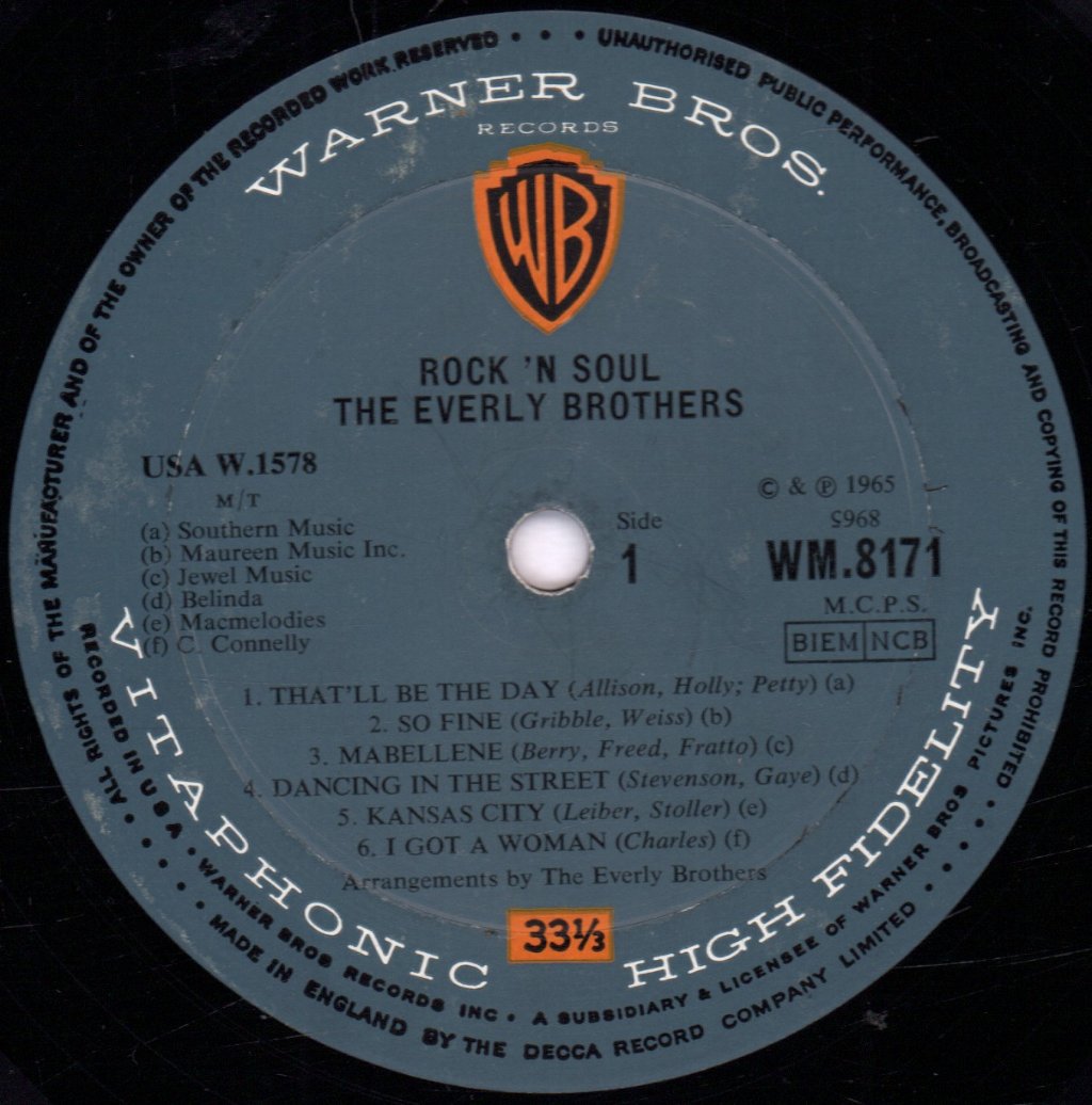 Everly Brothers - Rock 'N Soul - Lp