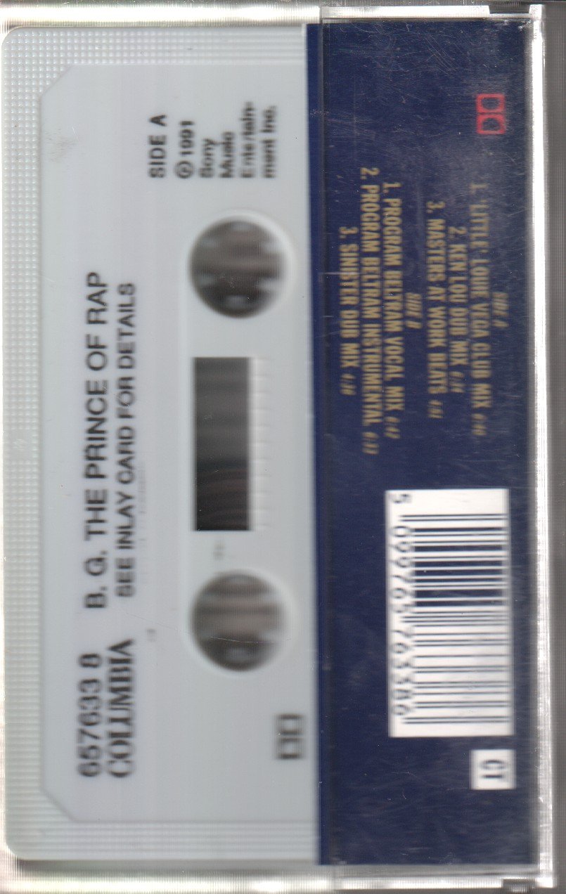 B G The Prince Of Rap - Take Control Of The Party - Cassette