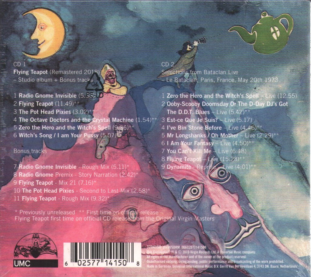 Gong - Flying Teapot (Radio Gnome Invisible Part 1) - Double Cd