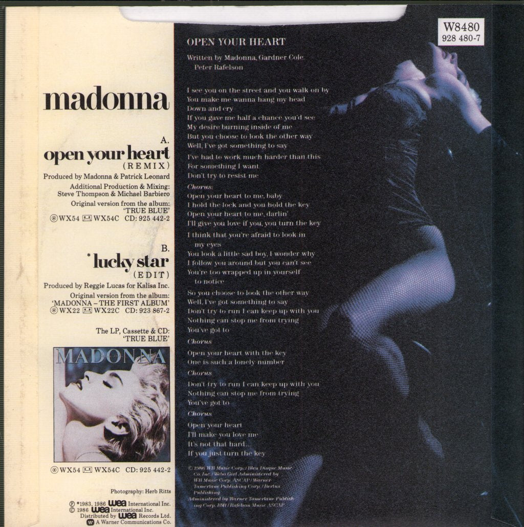 Madonna - Open Your Heart - 7 Inch