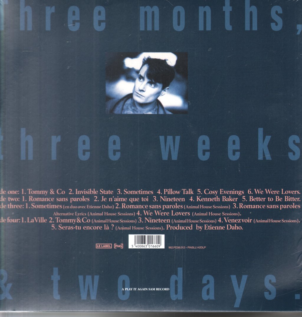 Bill Pritchard - Three Months Three Weeks & Two Days - Double Lp
