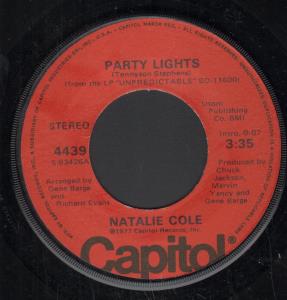Natalie Cole - Party Lights - 7 Inch