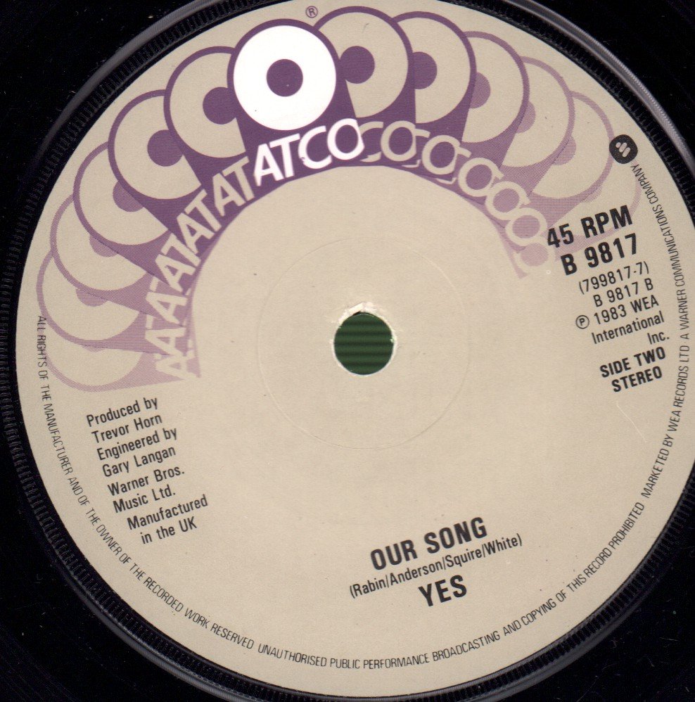 Yes - Owner Of A Lonely Heart - 7 Inch