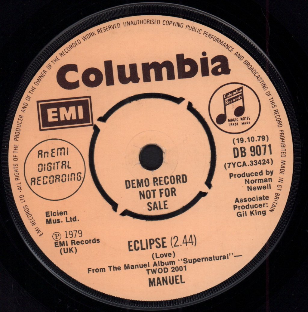 Manuel (70'S Artist) - Adagio - 7 Inch