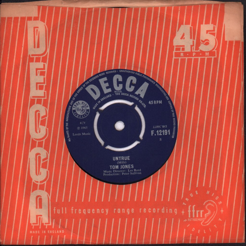 Tom Jones - With These Hands - 7 Inch
