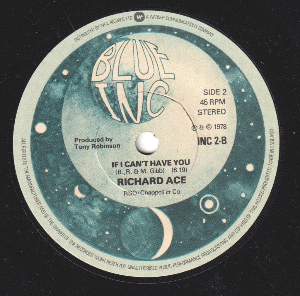 Richard Ace - Stayin' Alive - 7 Inch
