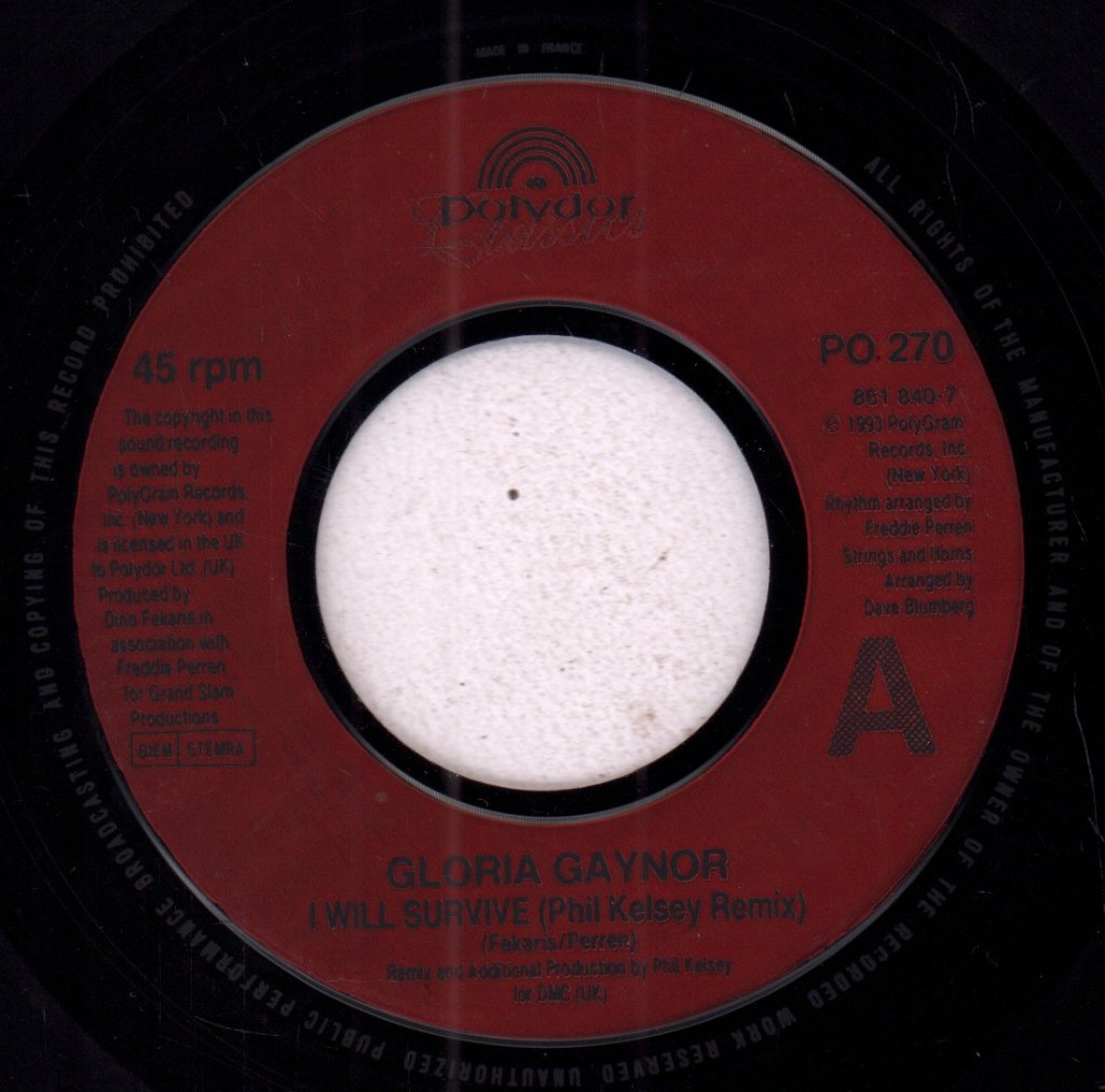 Gloria Gaynor - I Will Survive - 7 Inch