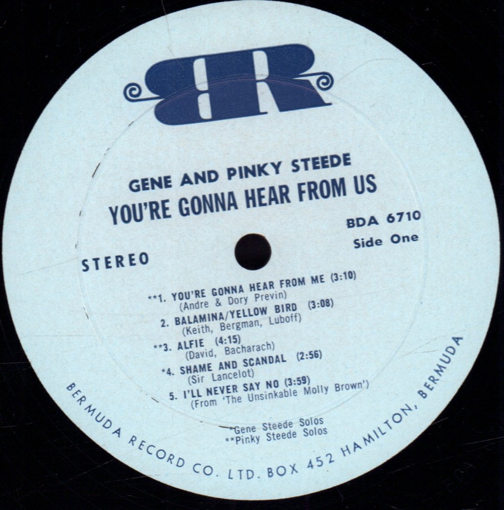 Gene And Pinky Steede - You're Gonna Hear From Us - Lp