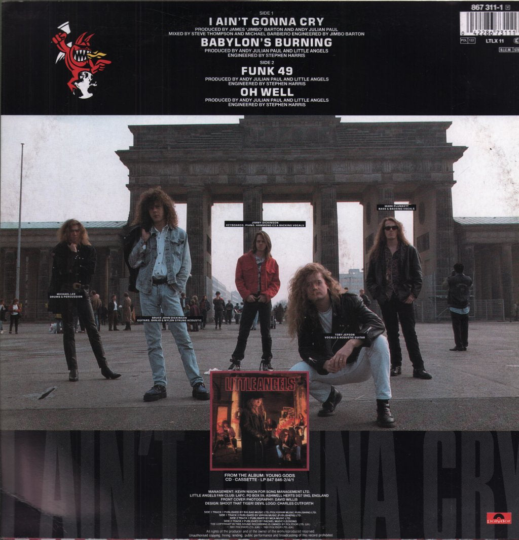 Little Angels - I Ain't Gonna Cry - 12 Inch