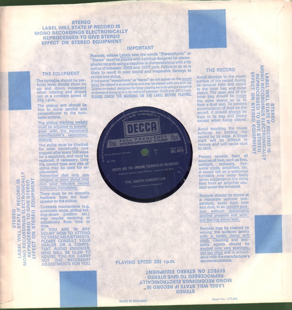 Joseph Consortium - Joseph And The Amazing Technicolour Dreamcoat - Lp