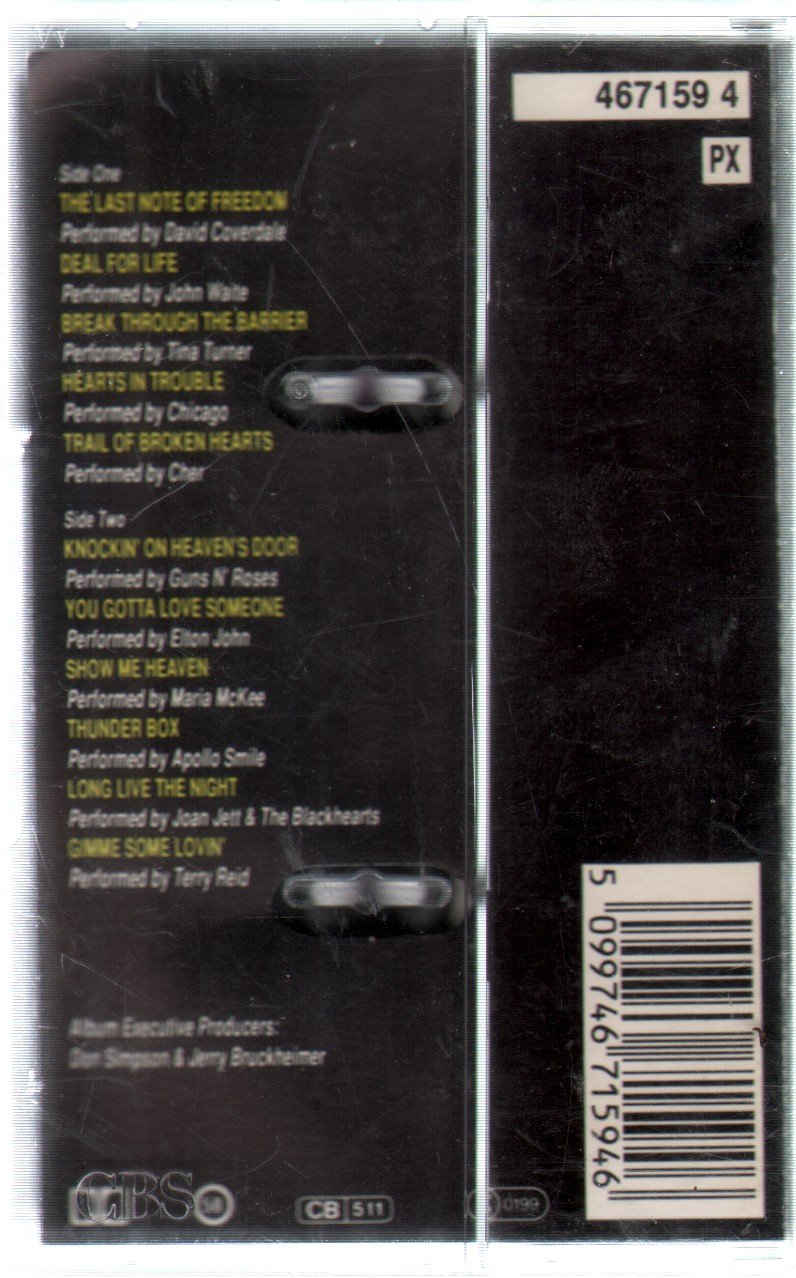 Various Artists - Days Of Thunder (Music From The Motion Picture Soundtrack) - Cassette