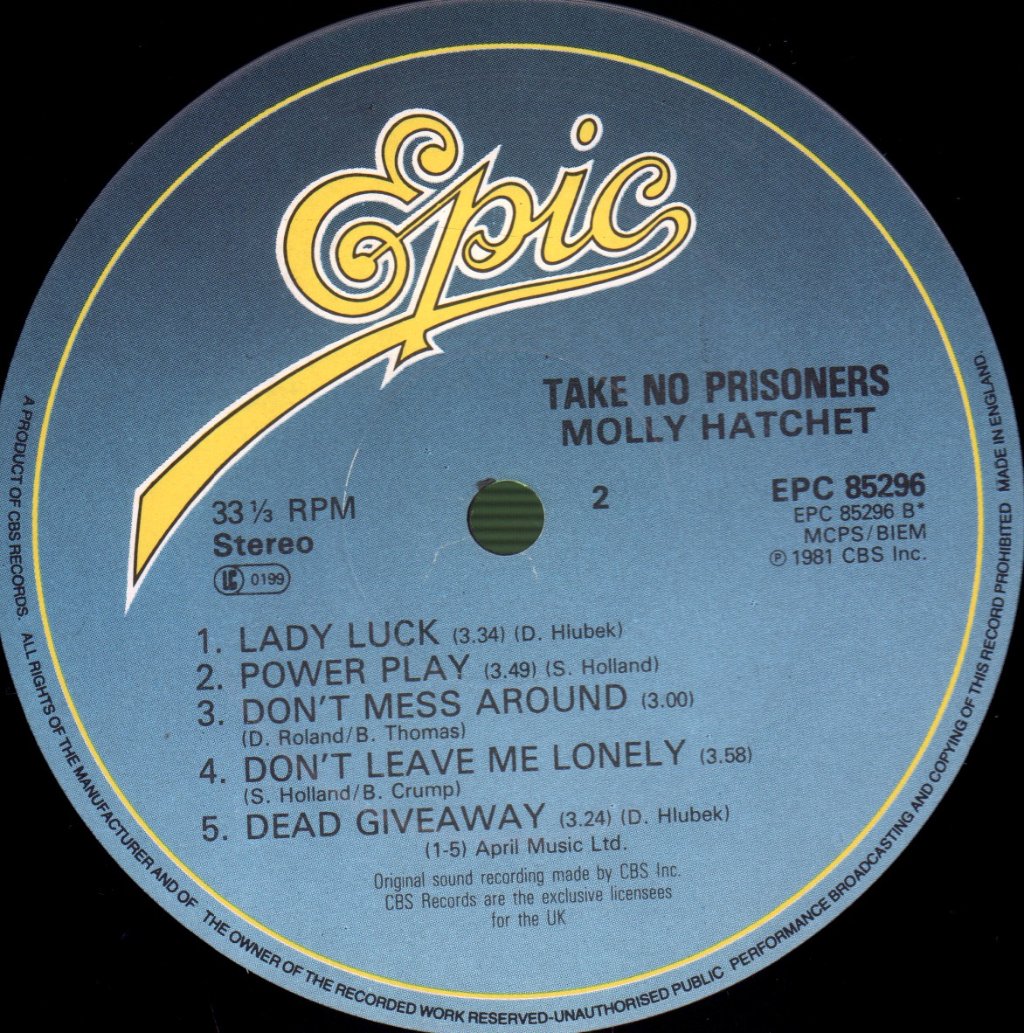 Molly Hatchet - Take No Prisoners - Lp