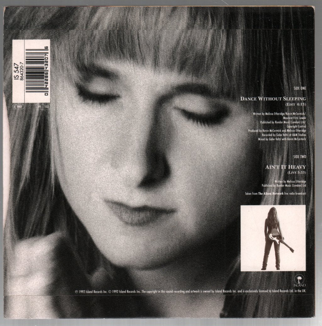 Melissa Etheridge - Dance Without Sleeping - 7 Inch