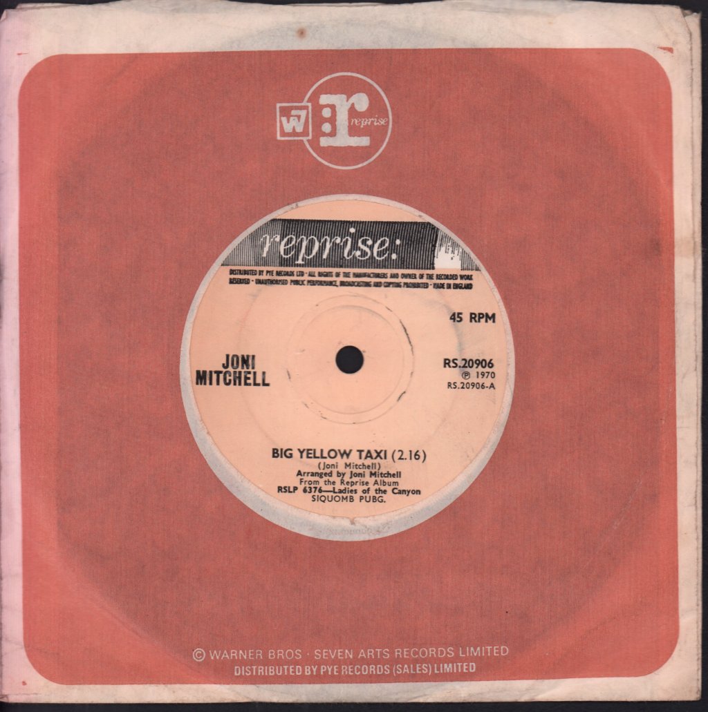 Joni Mitchell - Big Yellow Taxi - 7 Inch