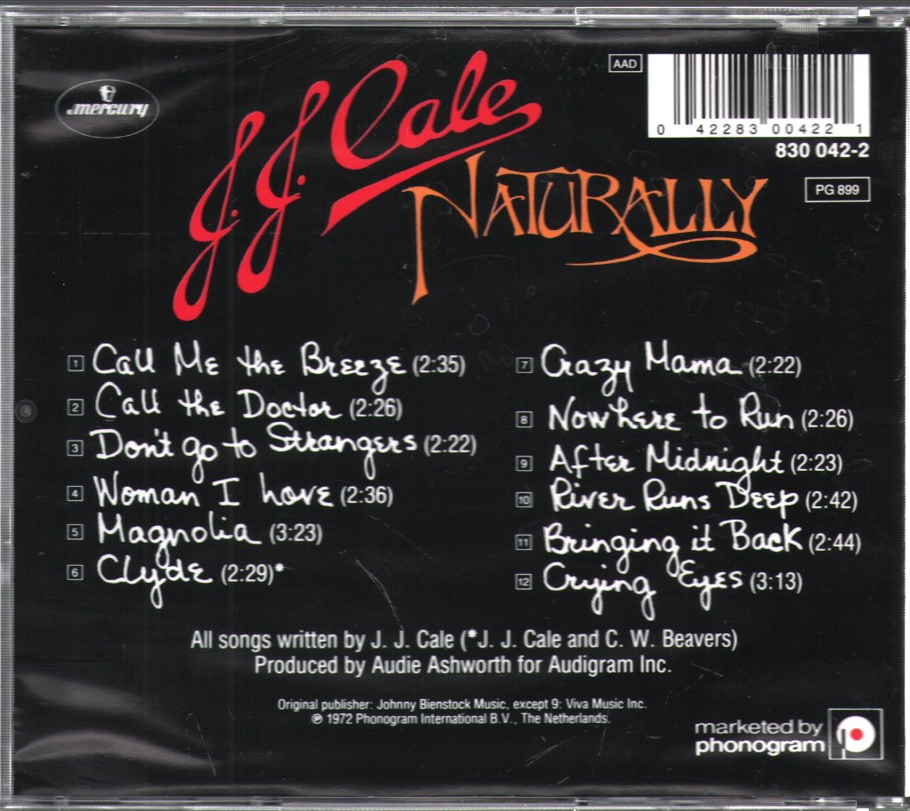 J.J. Cale - Naturally - Cd
