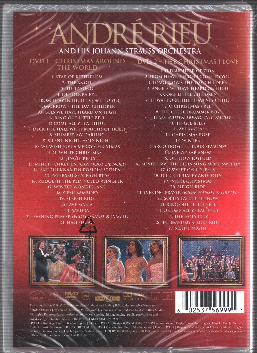 André Rieu - Christmas Around The World / The Christmas I Love - Double Dvd